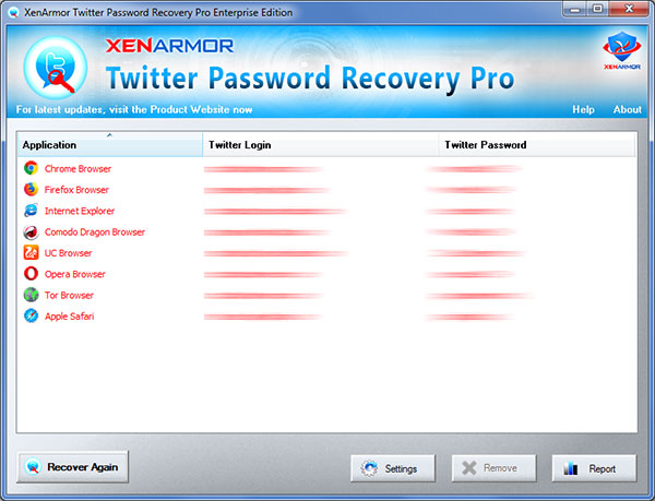 Twitter Password Recovery Software