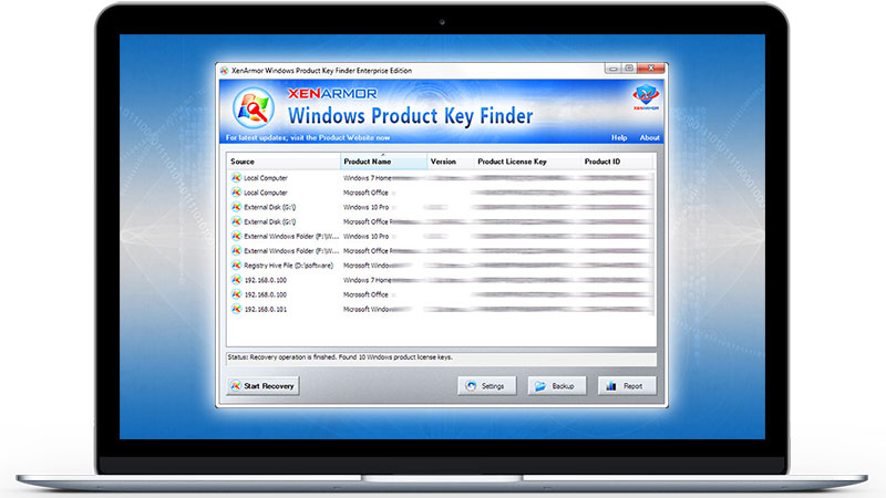 software product key finder free