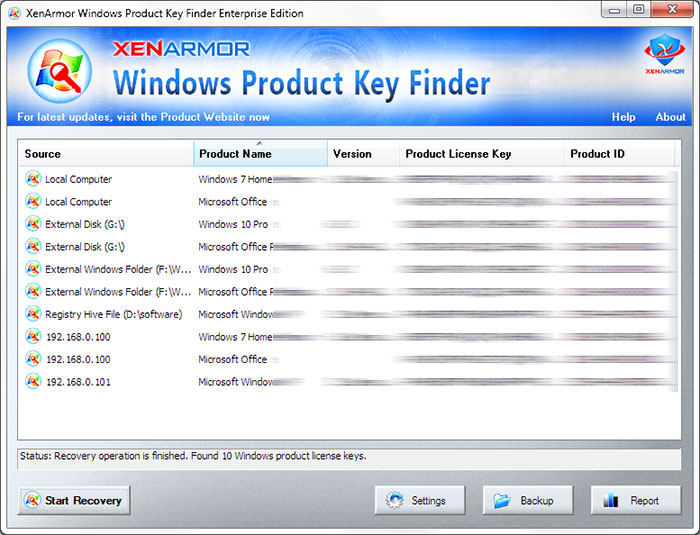 product key finder