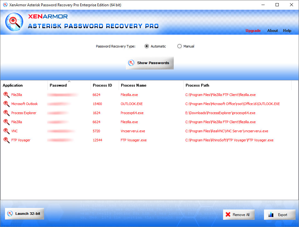 XenArmor Asterisk Password Recovery Pro Windows 11 download