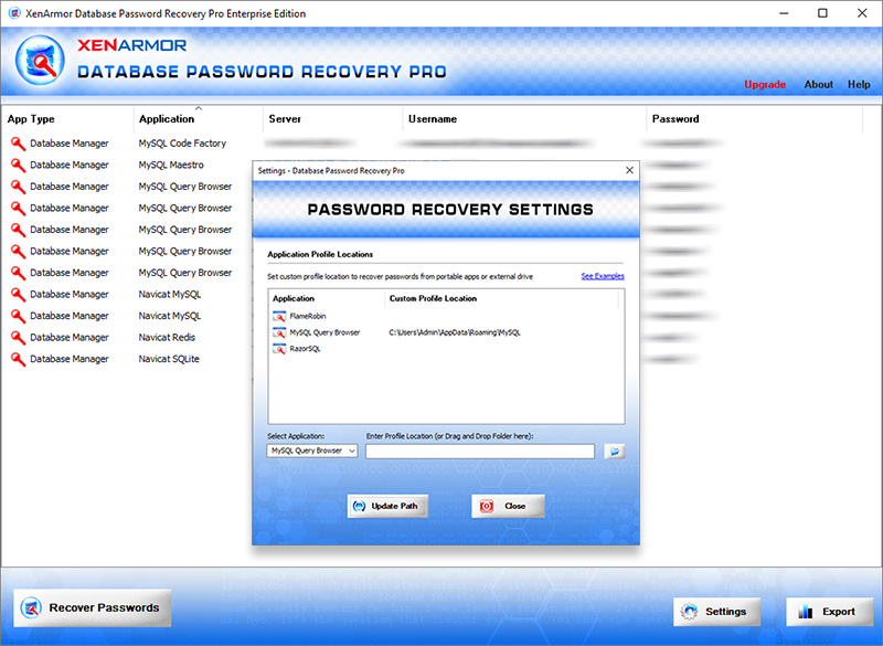 Database Password Recovery Pro 1.0 full
