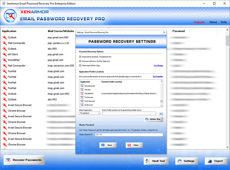 XenArmor Email Password Recovery Pro 7.0 full