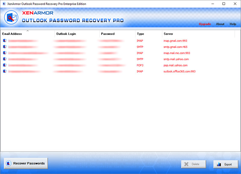 Windows 10 XenArmor Outlook Password Recovery Pro full