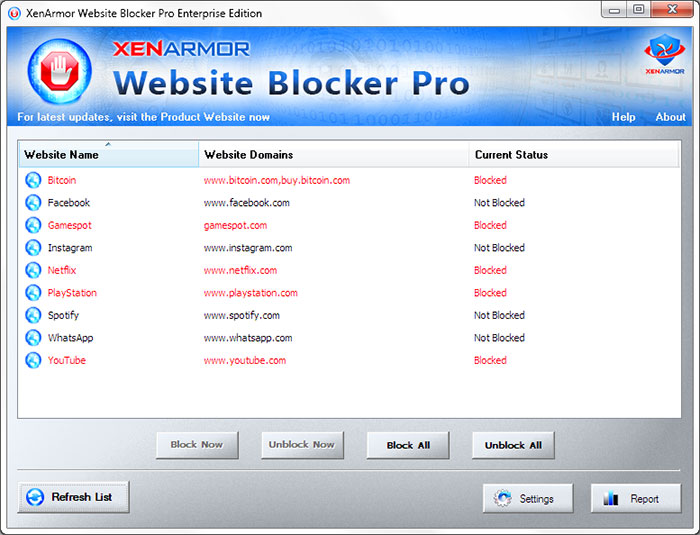 school website blocker
